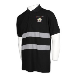 D284 Design Short Sleeve Reflective Strip Industrial Polo Industrial Uniform Garment Factory D284 Design Short Sleeve Reflective Strip Industrial Polo Industrial Uniform Garment Factory